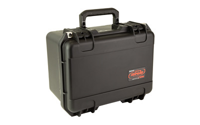 SKB Sports i-Series, Two Handgun Case, 15"x10.375", Polypropylene Copolymer Resin, Black, Holds 6 Magazines 3I-1510-9B-2G