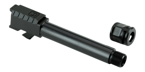 Griffin Armament Glock 19 Gen 5 9MM 4.5" Threaded Steel Barrel, 1/2X28, Black Nitride, w/ Comp