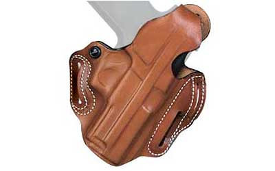 DeSantis Gunhide 001, Thumb Break Scabbard, Belt Holster, 2 Belt Slots, No Tension Screw, Fits 3" S&W N Frame 24, 624, 629, Right Hand, Tan Leather 001TA43Z0
