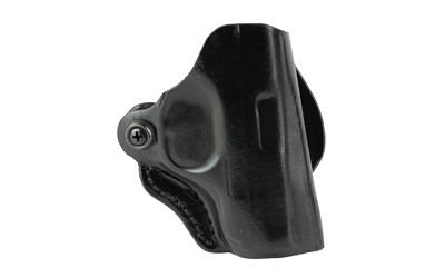 DeSantis Mini Scabbard Right-Hand OWB Leather Holster for S&W Bodyguard 2.0, Matte Black Finish
