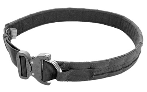 Eagle Industries Operator Gun Belt, Cobra Buckle w/D-Ring Attachment, Two Rows of Molle, Small 29"-34", Black R-OGB-CBD-MS-S-BK