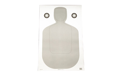 Action Target TQ-21 Range Qualification Target, 23"x35", White and Gray, 100-Count F-TQ21ANT-AV2-100