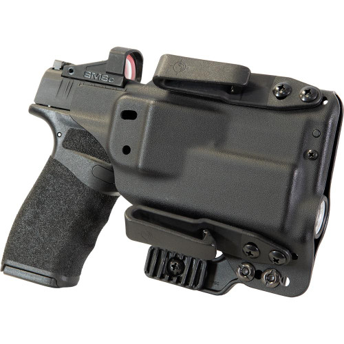 MFT Pro Holster, Ambidextrous IWB/OWB, Fits Springfield Hellcat PRO with TLR7, Black Kydex