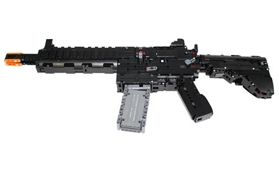 Caliber Gourmet Brick Machine Gun Building Toy, Multi Color, 1178 Pcs CBG-BB-3