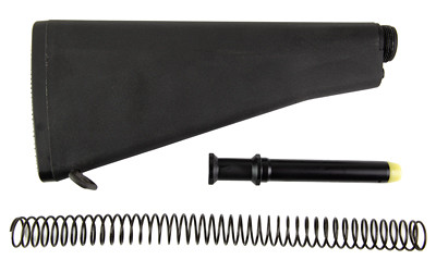 KAK Industry A2 Buttstock Kit, For AR-15, Matte Finish, Black AR15-KT-114