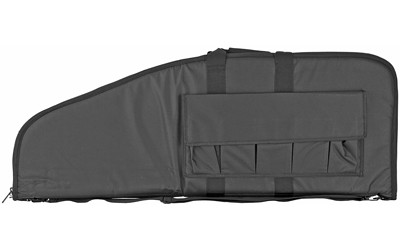 NcSTAR 42 Inch Tall Scoped Rifle Case Black Nylon, 16-Inch Height, Heavy Duty Double Zippers
