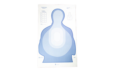 Action Target US Treasury Transitional Target II LTR-II BLUE-100, Blue and White, 24.5"x40", Box of 100