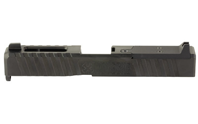 Noveske Glock 19 Gen 3 Direct Mount Slide, DLC Finish, Black, Optics Ready, Noveske End Plate and Cover Plate with Rear Sight