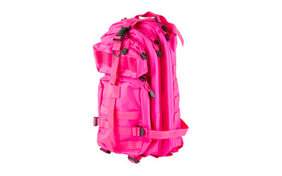 NcSTAR Small Tactical Pink Backpack, 669 Cu In, Loop Fastener for Patches, Padded Straps CBSP2949