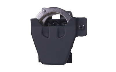 HSGI Uniform Line S&W Hinged Handcuff Holster, Kydex Construction, MOLLE/Belt Mount, Black 42DCSHBK