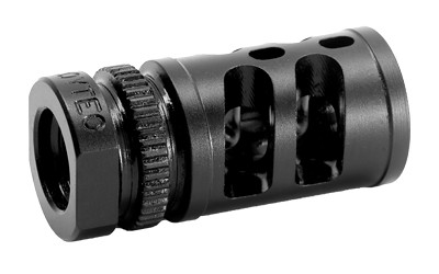 GrovTec G-COMP, Compensator, 9mm, 1/2X28 Thread Pitch, Nitride Finish, Black GTHM351