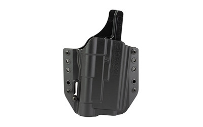 Bravo Concealment BCA Right Hand Light Bearing OWB Holster, Glock 17 Series w/TLR-1, Black