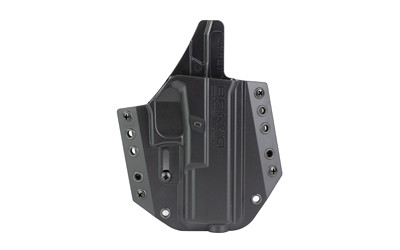 Glock 17/31/32/47 OWB Holster by Bravo Concealment BCA, Right Hand, Black Polymer, 1.5" Belt Loops
