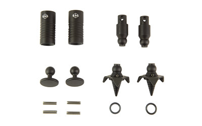 KNS Precision Snapfoot Harris Bipod Interchangeable Foot Kit, Matte Black, Includes Spikes and Posable Feet Snapfoot-Harris Kit