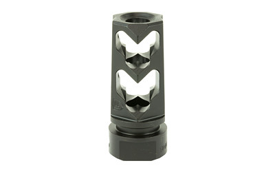 Fortis 9mm Caliber Muzzle Brake, 1/2x28 Thread Pattern, Black Finish, 9MM-MB-BLK-28