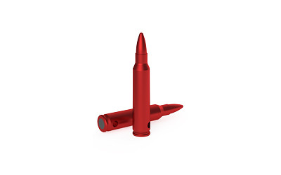 Birchwood Casey DURACAP Training Rounds, 223/556NATO, Aluminum Construction, Anodized Finish, Red, 6 Pack BC-DCTR-223