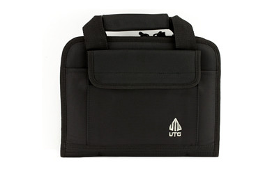 UTG Deluxe Single Pistol Carry Case Black Polyester Five Mag Pouches PVC-PC01B