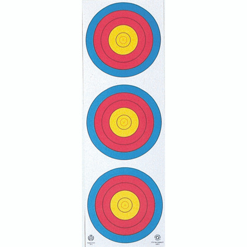 Maple Leaf 3-Spot Vertical Archery Target Face 25-Pack