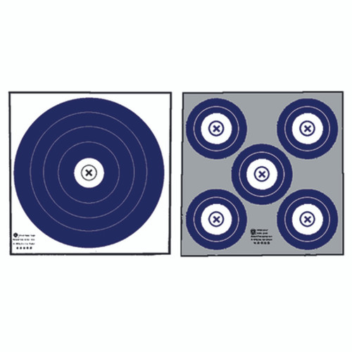Maple Leaf NFAA Indoor Double-Sided Blue/White Archery Target Face Pack of 100