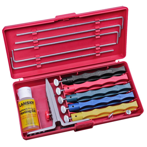 Lansky Deluxe Precision Knife Sharpening System 5 Stones