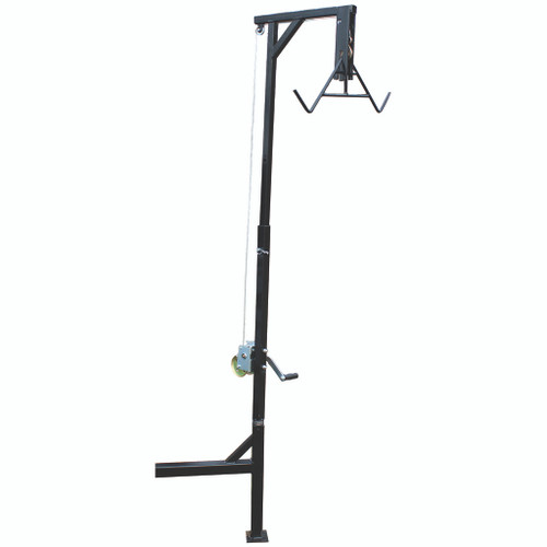 HME Game Hoist Truck Hitch Mount with Retractable Support Stand