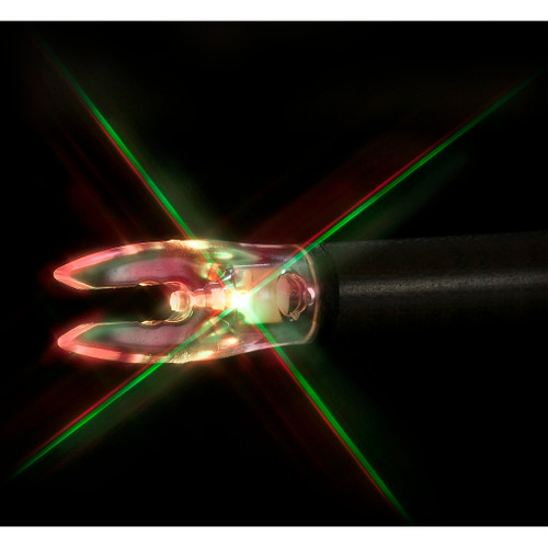 Nockturnal FIT Lighted Nocks Strobing Red and Green Universal Fit 3 pk.