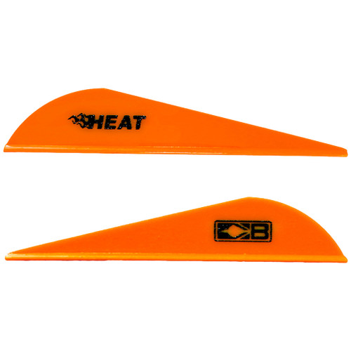 Bohning Heat Neon Orange Hunting Vanes - 36 Pack, 2.5 in.