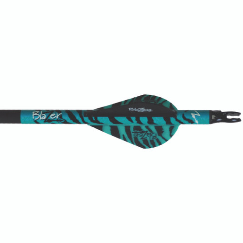 Bohning Blazer Vanes 2" Teal Tiger Pack of 36