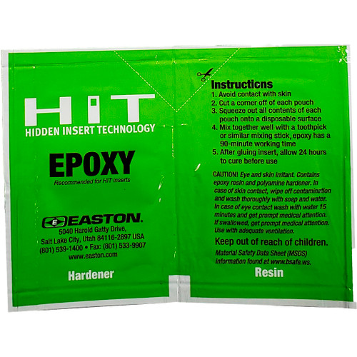 Easton HIT Two-Part Epoxy Adhesive Pouch 3 pk.