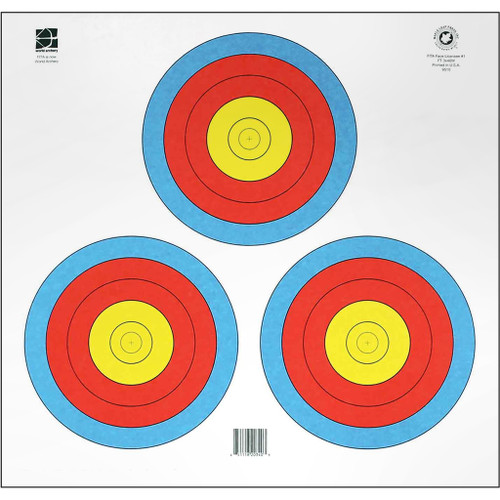 Maple Leaf WA 3 Spot Triangle Competition Archery Targets Pack of 25