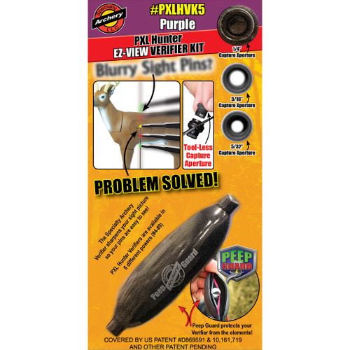 Specialty Archery PXL Hunter EZ-View Verifier Kit Power No. 9 Orange Archery Peep