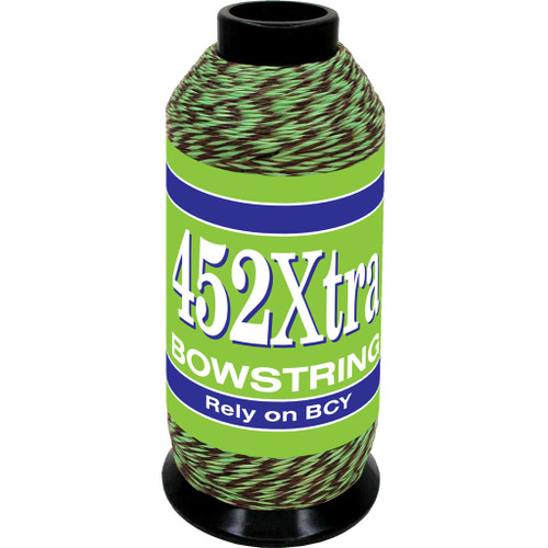 BCY 452Xtra High-Performance Bowstring Material Green/Black 1/8 lb.