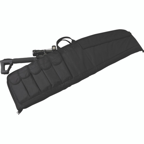 Uncle Mike's Tactical Rifle Case 41 in. Black with External Magazine Pouches