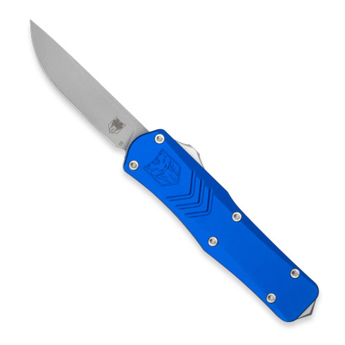 CobraTec Small Blue FS-X Gen 2 Drop Point OTF Pocket Knife