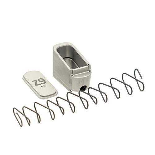 Z9 Plus 1 Round Mag Extension for Glock 43 Grey Shield Arms