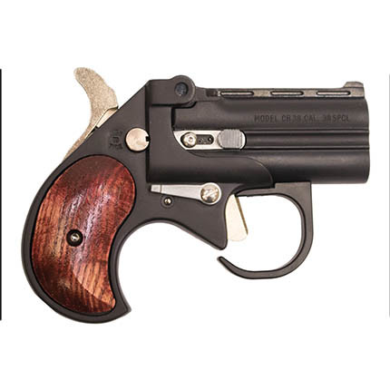Bearman Big Bore .38 Special Derringer 2.75" Barrel Black Finish Rosewood Grips