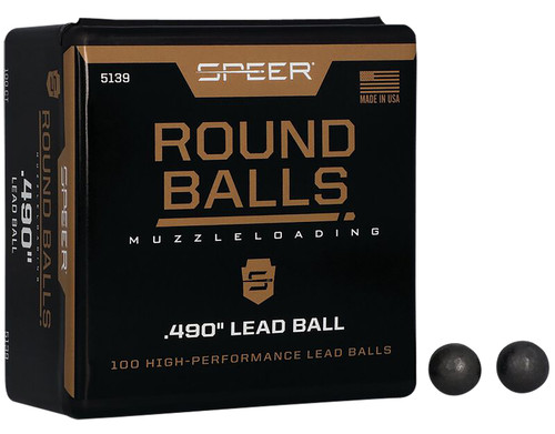 Speer 5139 Lead Balls 50Cal Lead Ball 176gr 100 Per Box/5 Case