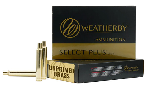 Weatherby Select Plus Unprimed Brass Cases 338 WBY RPM Rifle