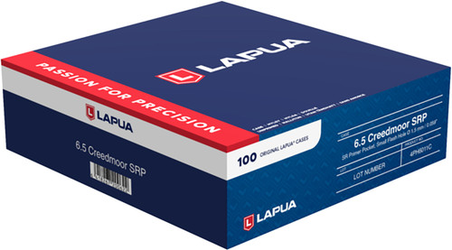 Berger/Lapua Unprimed Cases 6.5 Creedmoor Small Rifle Primer Brass 100/Box