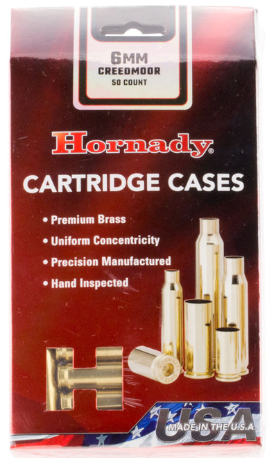 Hornady 86280 Unprimed Brass Cases 6mm Creedmoor Rifle Cartridge