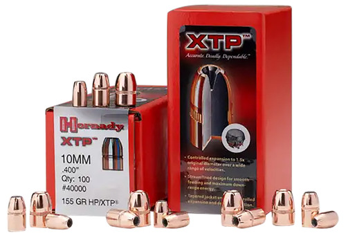 Hornady XTP 38 Cal .357 140 gr Hollow Point Reloading Bullets 100/Box