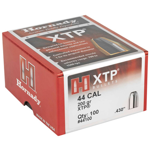 Hornady XTP 44 Cal .430 200 gr Hollow Point Reloading Bullets 100/Box