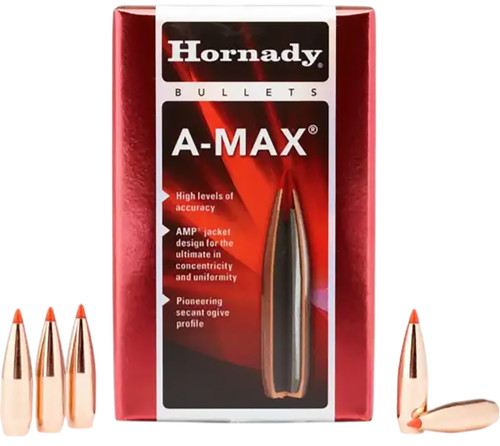 Hornady A-MAX 30 Cal .308 168 gr Match Bullets 100/Box