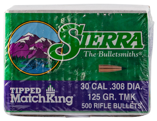 Sierra 7725C Tipped MatchKing 30 Cal 125gr Bullets 500/Box