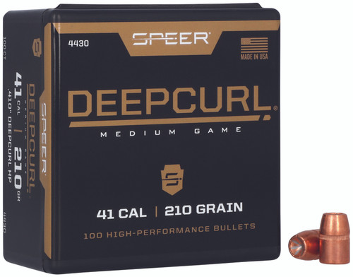 Speer 4430 DeepCurl .41 Cal 210gr Hollow Point Handgun Hunting Bullets 100/Box