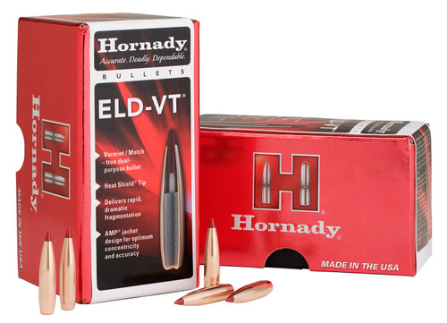 Hornady Bullets 22 Cal .224 69gr ELD-VT Reloading Bullets 100-Count