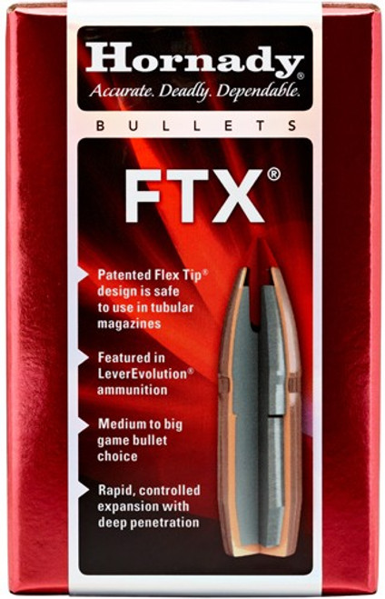 HORNADY BULLETS 30 CAL .308 135GR FTX 100CT 15BX/CS