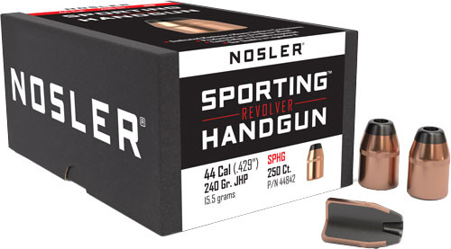 Nosler 44 Cal .429" 240gr Jacketed Hollow Point Bullets 250ct