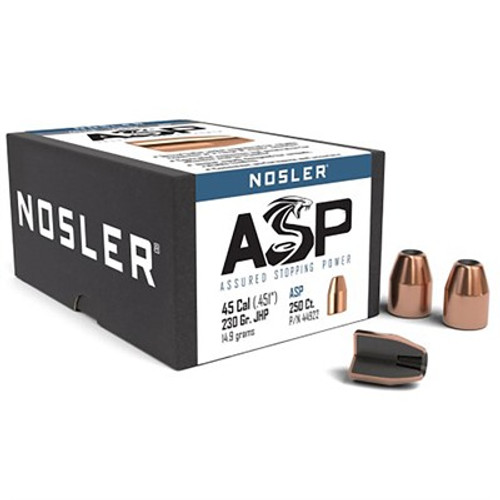 ASP 45 CALIBER (0.451") JHP PISTOL BULLETS