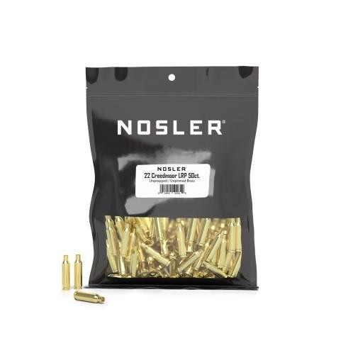 Nosler Bulk Brass 22 Creedmoor Unprepped Brass Cases 50ct